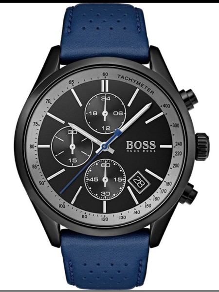 Hugo Boss 1513563 men's watch, real leather strap