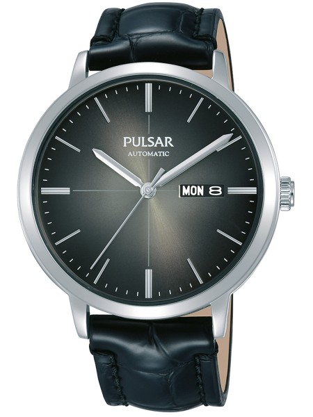 Pulsar PL4045X1 men's watch, real leather strap
