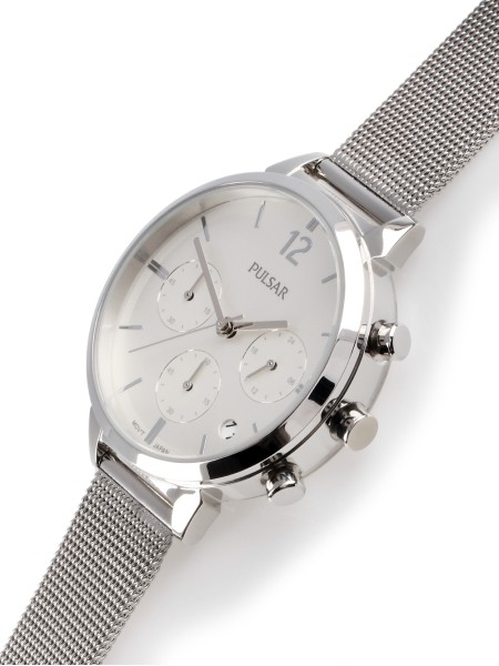 Pulsar Chrono PT3943X1 γυναικείο ρολόι, με λουράκι stainless steel