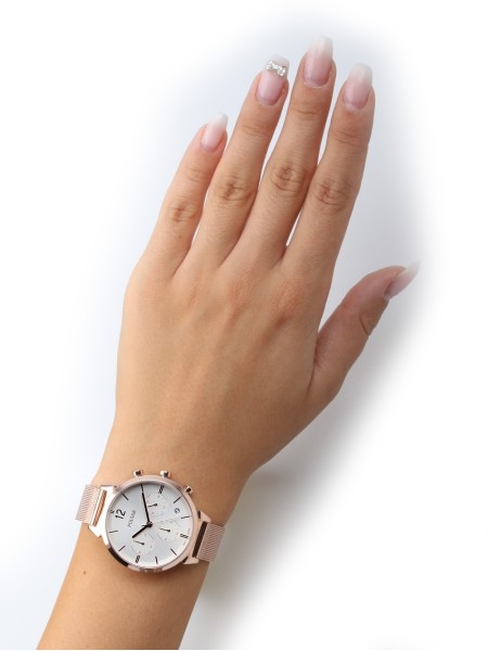 Pulsar Chrono PT3943X1 Relógio para mulher, pulseira de acero inoxidable