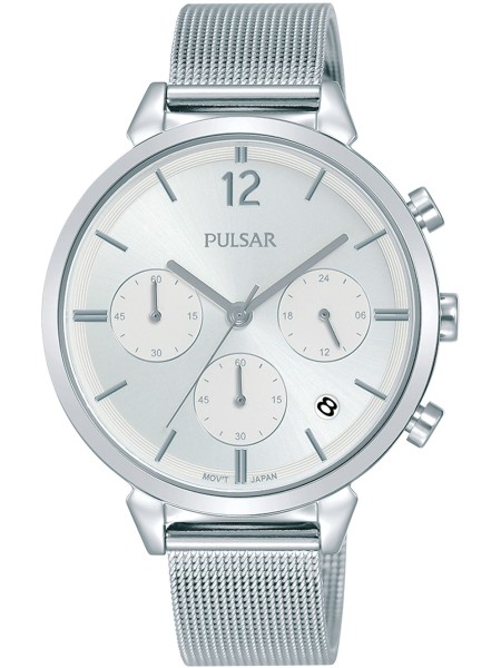 Ceas damă Pulsar Chrono PT3943X1, curea stainless steel