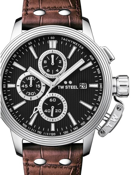 TW-Steel CE7005 men's watch, real leather strap
