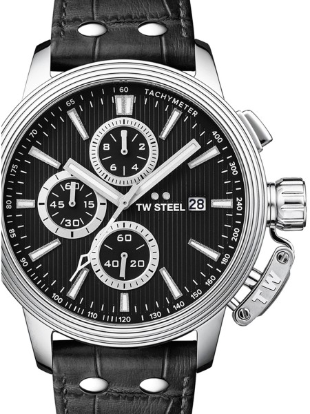TW-Steel CE7001 men's watch, real leather strap