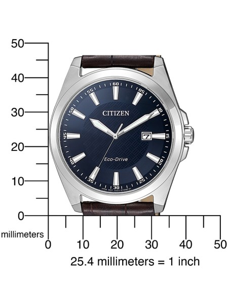 Citizen Klassik BM7108-22L men's watch, real leather strap