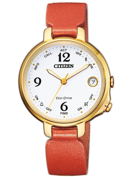 Citizen EE4012-10A damklocka, äkta läder armband