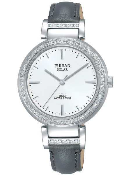 Pulsar PY5051X1 ladies' watch, real leather strap