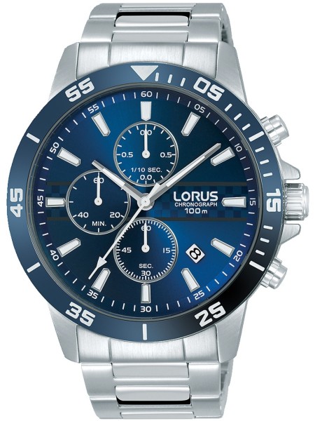 Lorus Chrono RM303FX9 men's watch, stainless steel strap
