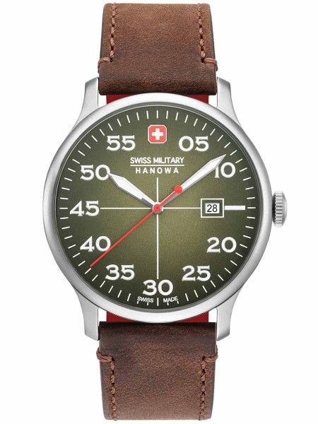 Swiss Military Hanowa 06-4326.04.006 Reloj para hombre, correa de cuero real