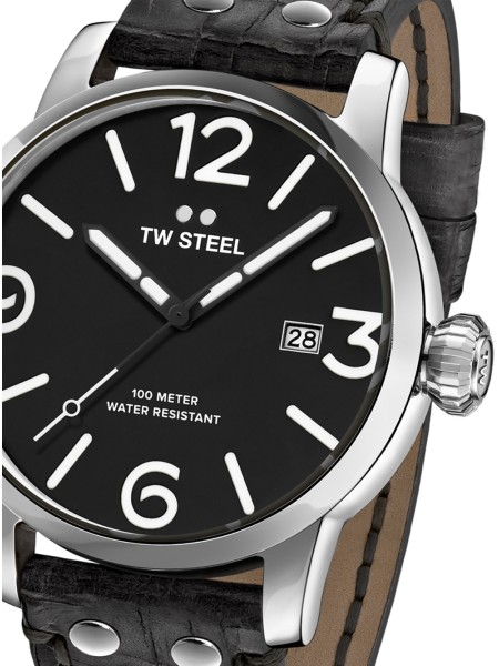 TW-Steel Maverick MS61 montre pour homme, cuir véritable sangle