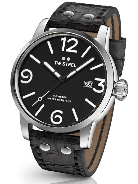 TW-Steel Maverick MS61 men's watch, real leather strap