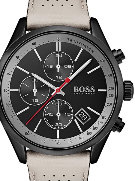 Hugo Boss 1513562 herrklocka, äkta läder armband