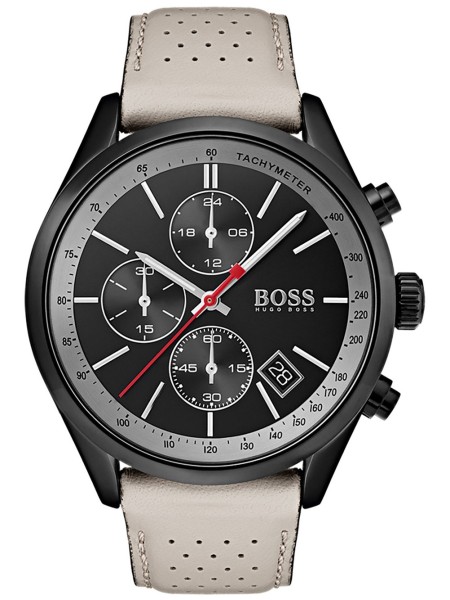 Hugo Boss 1513562 men's watch, real leather strap