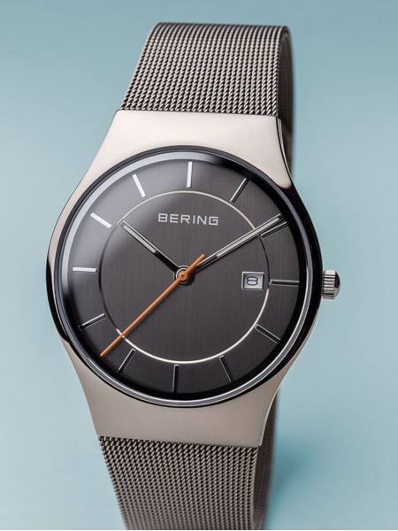 Bering Classic 11938-007 men's watch, stainless steel strap