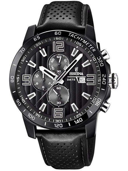 Festina The Originals Chrono F20339/6 men's watch, real leather strap