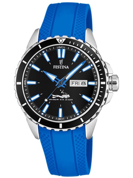 Festina Diver F20378/3 men's watch, silicone strap