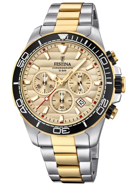 Festina Prestige Chronograph F20363/1 men's watch, acier inoxydable strap