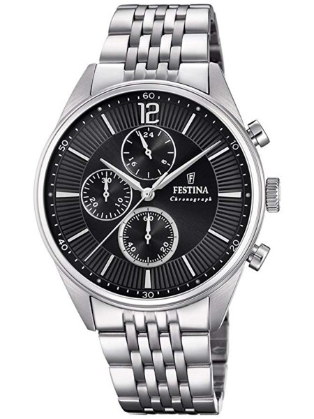 Festina Timeless Chronograph F20285/4 men's watch, stainless steel strap
