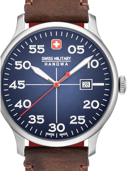 Swiss Military Hanowa 06-4326.04.003 montre pour homme, cuir véritable sangle