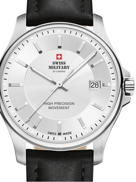 Swiss Military by Chrono SM30200.11 Reloj para hombre, correa de cuero real