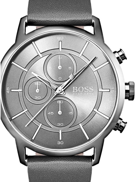 Hugo Boss 1513570 herrklocka, äkta läder armband