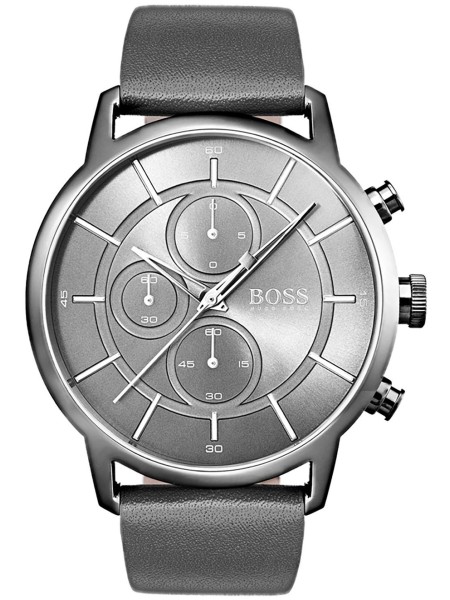 Hugo Boss 1513570 Relógio para homem, correia de cuero real.
