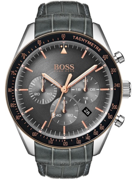 Hugo Boss 1513628 men's watch, real leather strap