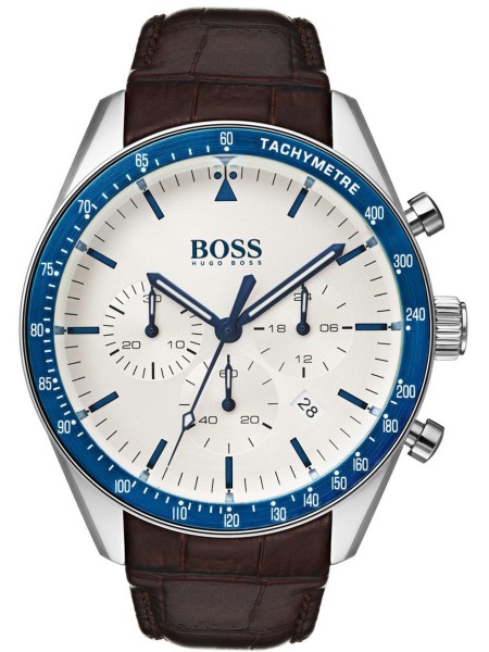 Hugo Boss 1513629 herrklocka, äkta läder armband