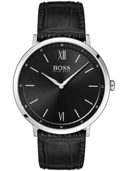 Hugo Boss 1513647 herrklocka, äkta läder armband