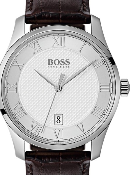Hugo Boss 1513586 herrklocka, äkta läder armband