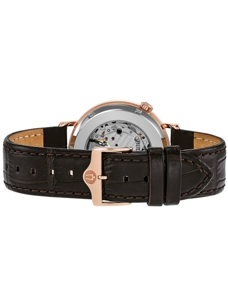 Bulova Klassik Automatik 97A136 men's watch, real leather strap