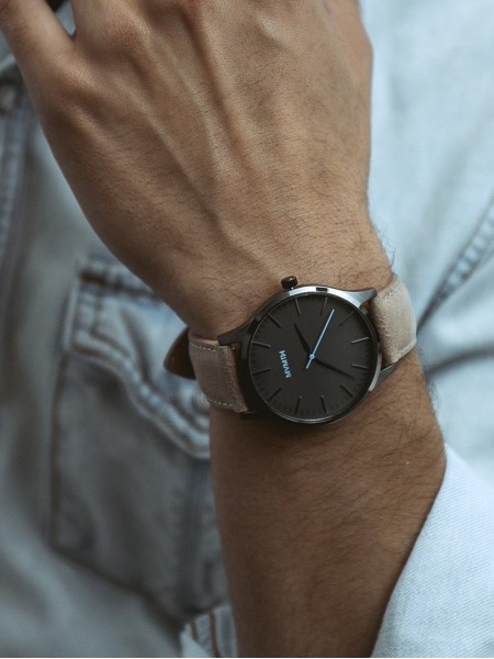MVMT 40 Series MT01-GML men's watch, cuir véritable strap