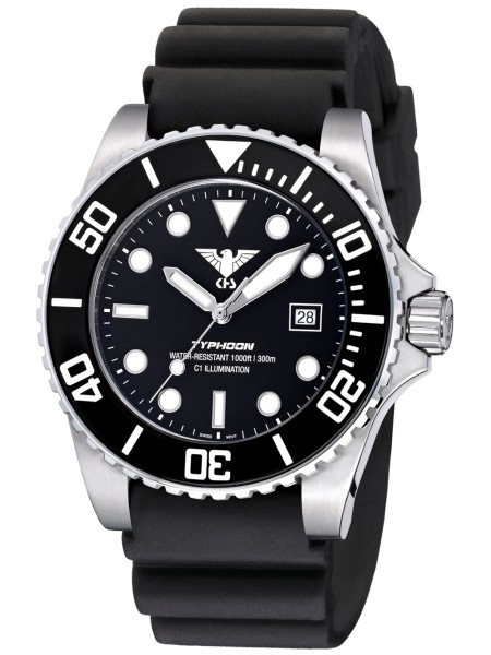 KHS KHS.TYS.DB men's watch, silicone strap
