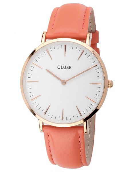 Cluse CL18032 damklocka, äkta läder armband