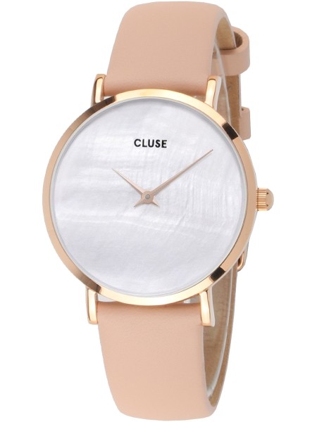 Cluse CL30059 Relógio para mulher, pulseira de cuero real