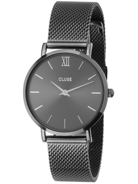 Cluse Minuit CL30067 damklocka, äkta läder armband