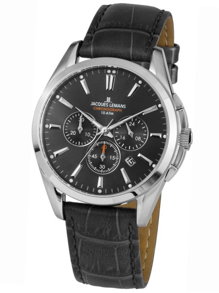 Jacques Lemans 1-1945A men's watch, cuir véritable strap