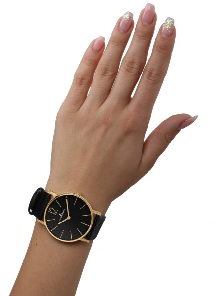 Jacques Lemans York 1-2030D Relógio para mulher, pulseira de cuero real