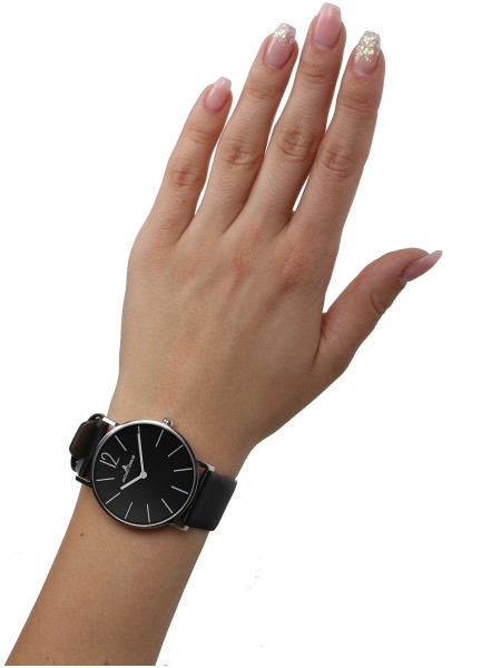 Jacques Lemans York 1-2030A Relógio para mulher, pulseira de cuero real
