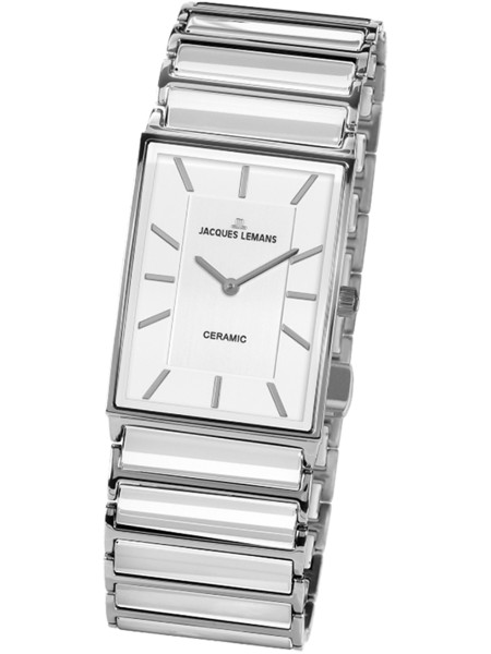 Jacques Lemans York 1-1858B ladies' watch, stainless steel / ceramics strap