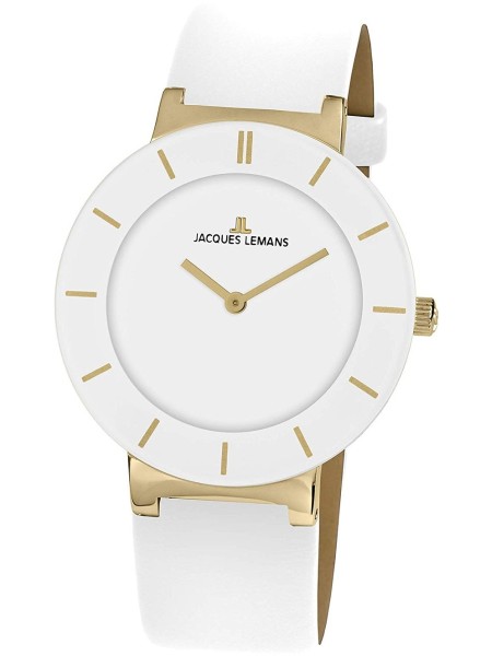 Jacques Lemans Monaco 1-1948F Relógio para mulher, pulseira de cuero real