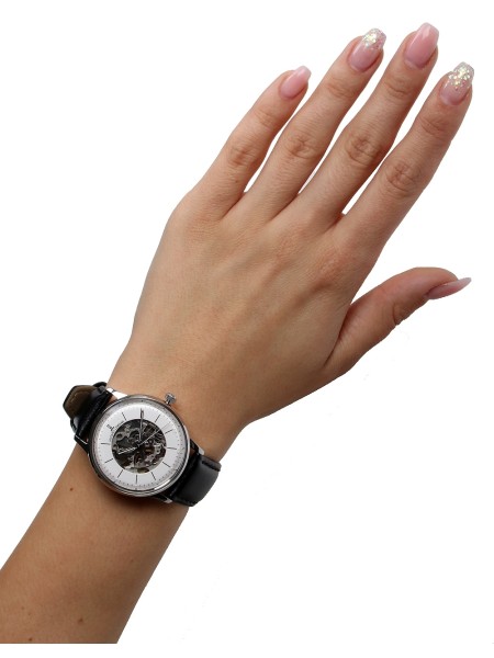 Jacques Lemans N-207ZA Relógio para mulher, pulseira de cuero real