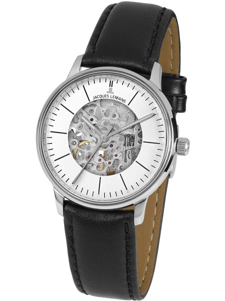 Jacques Lemans N-207ZA ladies' watch, real leather strap