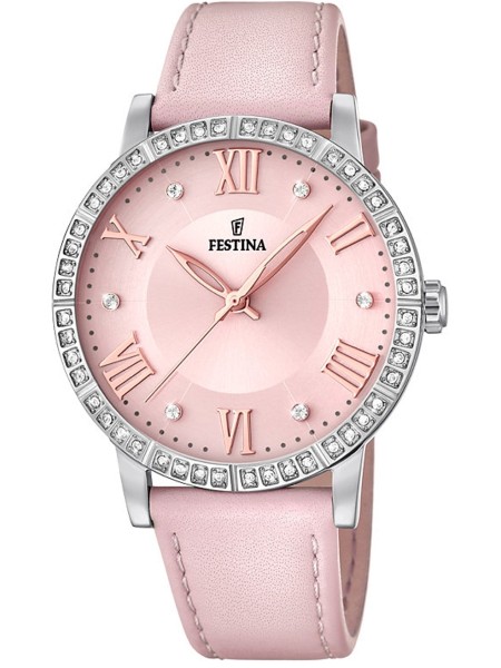 Festina Boyfriend F20412/2 Γυναικείο ρολόι, real leather λουρί