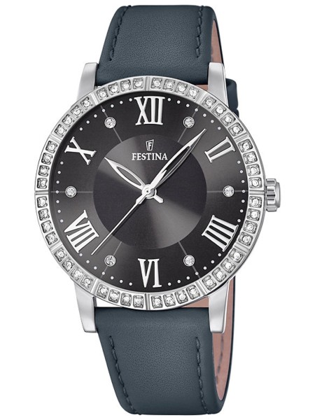 Festina F20412/4 ladies' watch, real leather strap