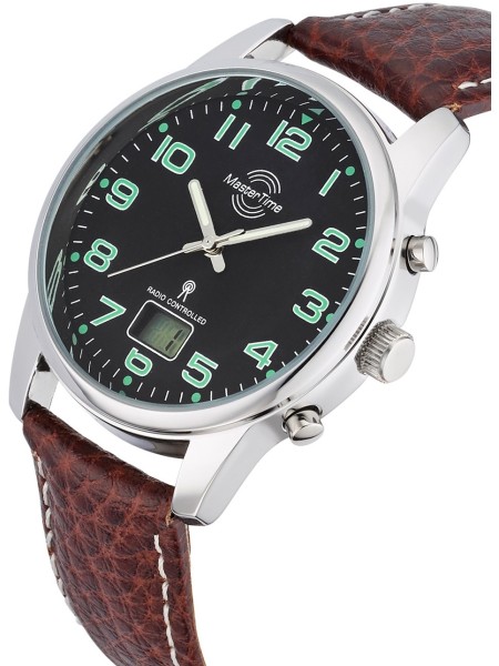 Master Time Funk Basic Series MTGA-10426-22L montre pour homme, cuir véritable sangle