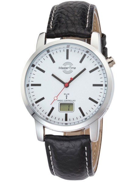 Master Time Funk Basic Series Bahnhofsuhr MTGA-10592-20L men's watch, real leather strap