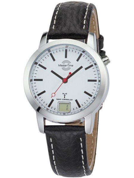 Master Time Funk Basic Series Bahnhofsuhr MTLA-10593-21L Relógio para mulher, pulseira de cuero real