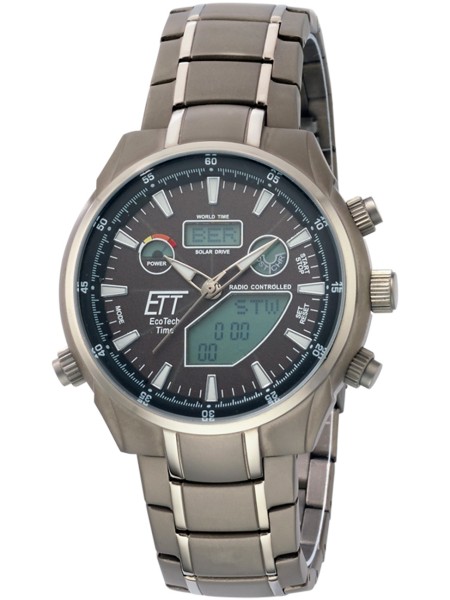 ETT Eco Tech Time Aquanaut II EGT-11339-60M herrklocka, titan armband