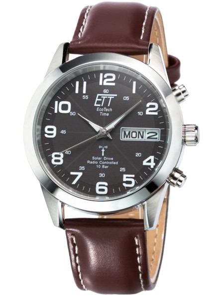 ETT Eco Tech Time Gobi EGS-11251-22L montre pour homme, cuir véritable sangle