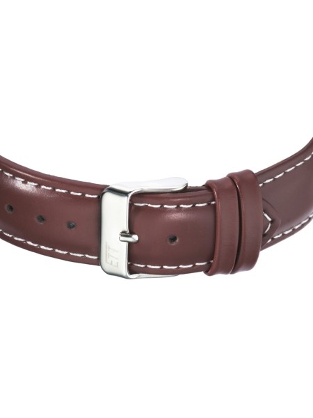 ETT Eco Tech Time Gobi EGS-11248-12L men's watch, cuir véritable strap